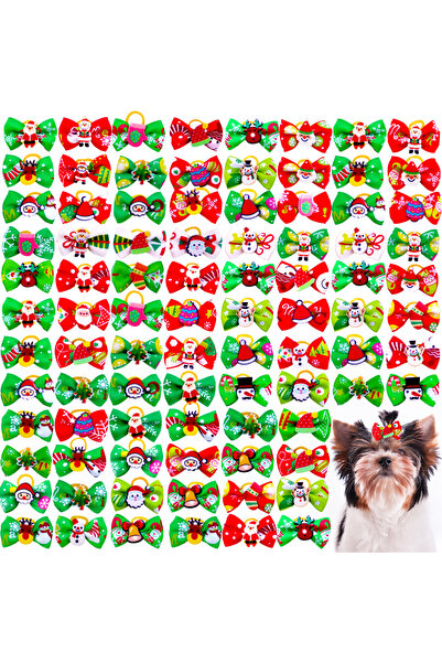 choice2 20PCS Christmas Bows New Puppy Bows 10/20/30PCS Christmas Supplies Fo...
