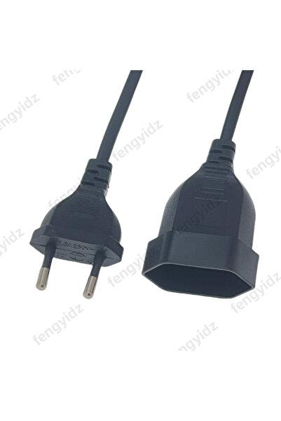 Choice 2M EU Standard Power M/F Extension Cord, CEE7/16 Male Plug to Female Socket Power Adapter Cable, 2.5