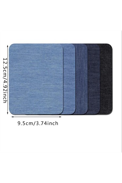 Choice4 5pcs 12.5x9.5cm 5 PCS Denim Patches DIY Iron On Denim Elbow Patches R...