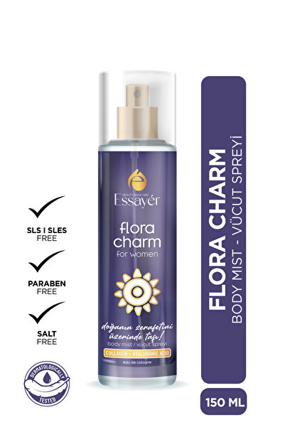 ESSAYER Flora Charm Body Mist 150 ml – Kadın Vücut Spreyi – Kalıcı Koku – Par...