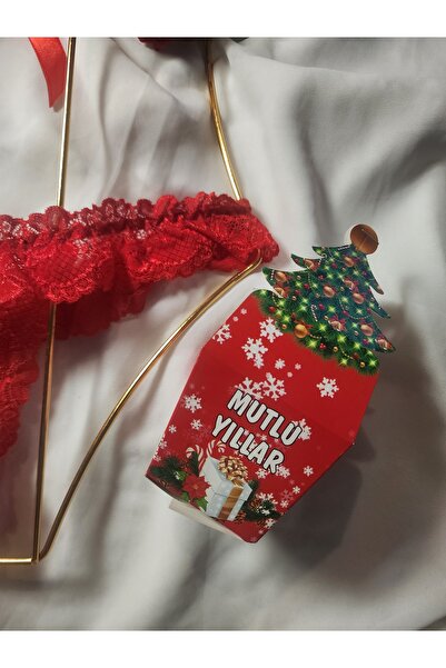 G&H UNDERWEAR Christmas New Year's Pearl String Thong Panties