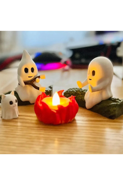 Choice مجموعة واحدة من ديكورات مخيم الهالوين الشبحية والقطط ومجموعة واحدة من ...