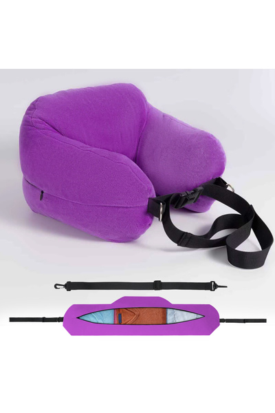 Choice See below for size descriptions PURPLE Comfortable Travel Pillow Adjus...