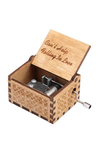 Choice صندوق موسيقى خشبي بمقبض يدوي 05، موضوع موسيقى "بوهيميان رابسودي" "أنت ...