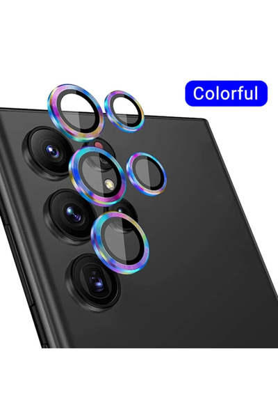 Choice S25 Ultra (5 قطع) واقي زجاجي ملون لعدسة الكاميرا لهاتف S25 24 23Ultra ...