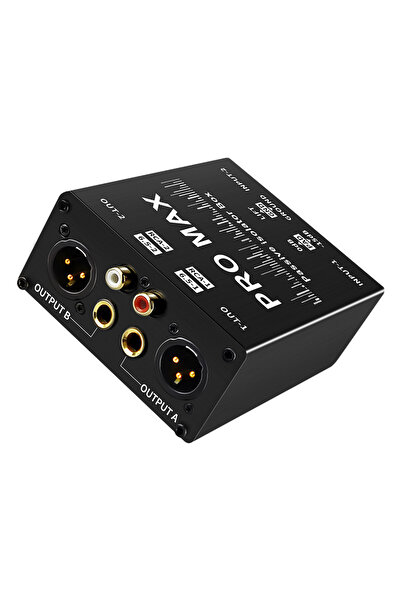 Choice 1Pcs Audio isolator noise reduction DI ground box 6.35 to cannon Stereo agricultural electric guitar