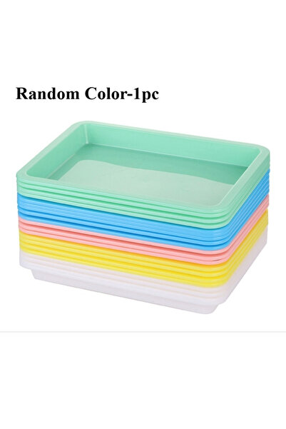 Choice صينية بلاستيكية بلون عشوائي - منظم تخزين للعب الإبداعي والرمل والحرف ا...