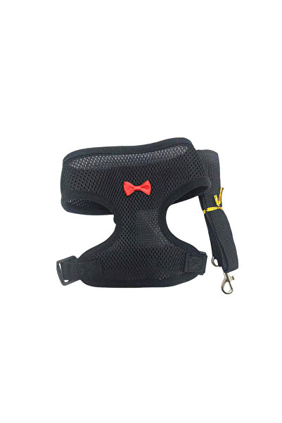 Choice حزام تسخير قابل للتعديل للحيوانات الأليفة باللون الأسود S لجرو الدجاج،...