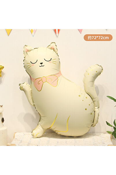 Choice بالونات أخرى غير لامعة على شكل قطة كرتونية لطيفة للغاية على شكل حيوان،...