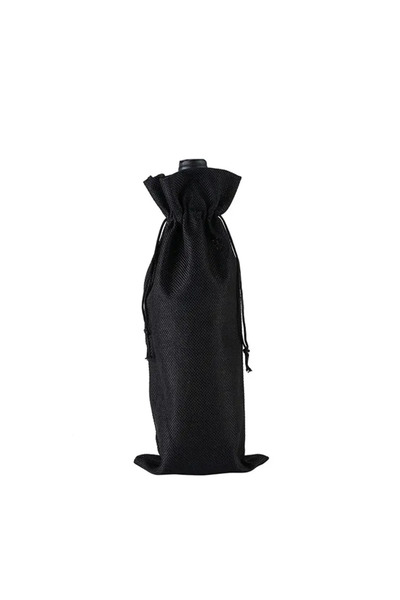 Choice3 15x35 cm black 10pcs New Wine Bags Red Wine Bottle Covers Gift Champa...