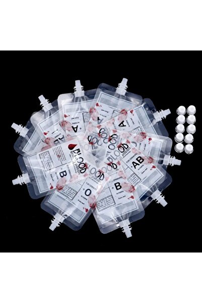 Choice 10 قطع 10 قطع من أكياس المشروبات التنكرية لأزياء الهالوين، أكياس دماء ...