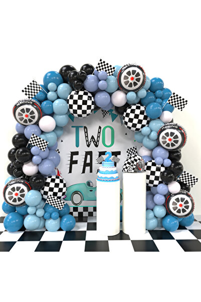 Choice طقم بالونات CY291race طقم قوس إكليل بالونات سباق السيارات: بالونات رقا...