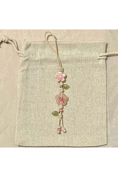 Choice6 KOQZM A3 حبل تعليق هاتف لطيف على شكل زهرة ونجمة، مرصّع بالخرز بخرز سي...