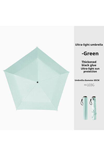 Choice metal-fiber composite 6K green Carbon fiber lightweight, compact and portable sun umbrella with sun