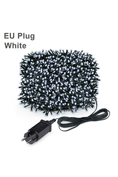 Choice 10 متر - 100 مصباح LED أبيض - قابس الاتحاد الأوروبي 2025 ديكور رأس الس...