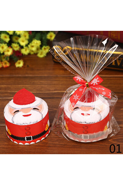 Choice 10 قطع 30x30 سم أحمر 1/3/5/10 قطع منشفة يد ناعمة لعيد الميلاد الجديد ه...