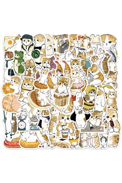 Choice 64PCS 64PCS Cute Cats Animal Cartoon Sticker Funny DIY Graffiti Decals...