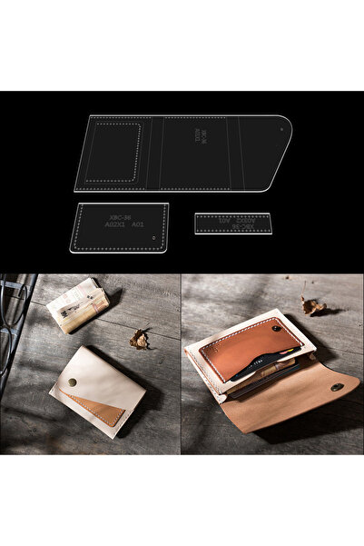 Choice XBC-36 YOMDID Business Card Holder Leather Template Acrylic Stencil Ha...