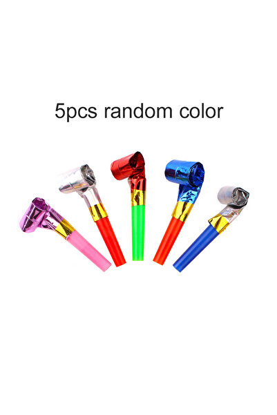 Choice 5 قطع من 5 إلى 100 قطعة من صافرة النفخ التلسكوبية مولد ضوضاء الحفلات البلاستيكية للترفيه والهتاف