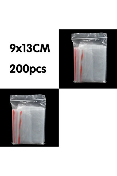 Choice 9x13CM 200pcs 100/200pcs Small Zip Lock Plastic Bag Reclosable Transparent Bag Shoe Bag Vacuum Bag P
