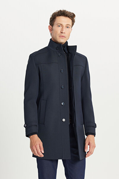 ALTINYILDIZ CLASSICS Altınyıldız ACE007261085 Lacivert Erkek Yünlü Standart F...