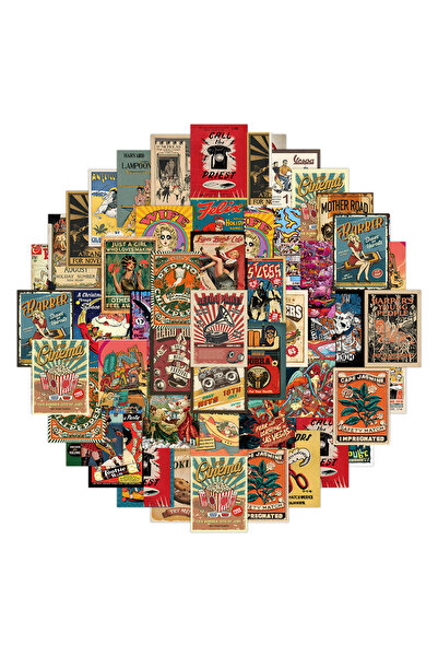 Choice1 60 قطعة 10/30/60 قطعة ملصقات كرتونية على الطراز الأمريكي القديم يمكنك...