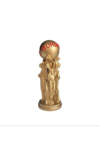 Choice Ly-30 Luxury Atlas Globe Sculpture Gold Resin Statue World Is Yours Fi...