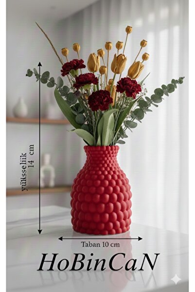 Pelirum Vase Bohemian Style Bubble Decorative Dry Flower Vase Handmade Honeycomb Vase