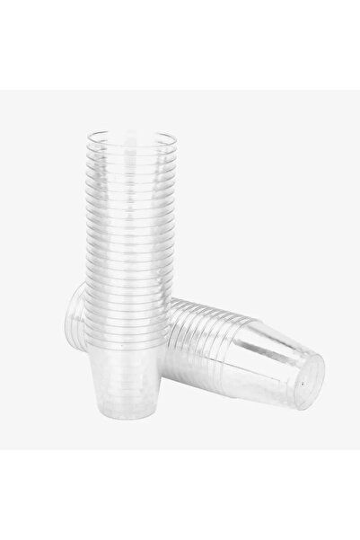 Choice 401182 35ml 50 X Clear Plastic Jelly Cup Disposable Shot Tumbler Holder Wedding Party Supply
