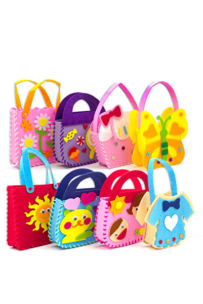 Choice4 518- مجموعة حقائب يد مصنوعة يدويًا من القماش الكرتوني من 8 قطع من خيا...