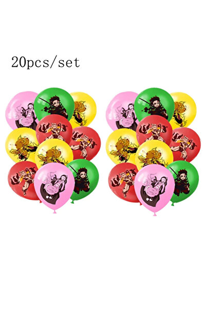 Choice 20 قطعة أخرى من البالونات ذات الطابع المثير لقاتل الشياطين لتزيين حفلا...