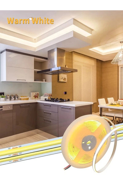 Choice شريط إضاءة LED أبيض دافئ 10 أمتار 24 فولت شريط إضاءة LED COB 12 فولت 2...