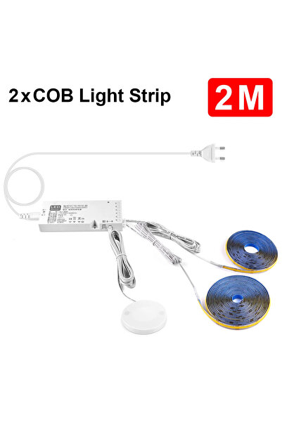 Choice قابس الاتحاد الأوروبي أبيض طبيعي 2 متر - مجموعة شريطين ذكيين يعملان با...