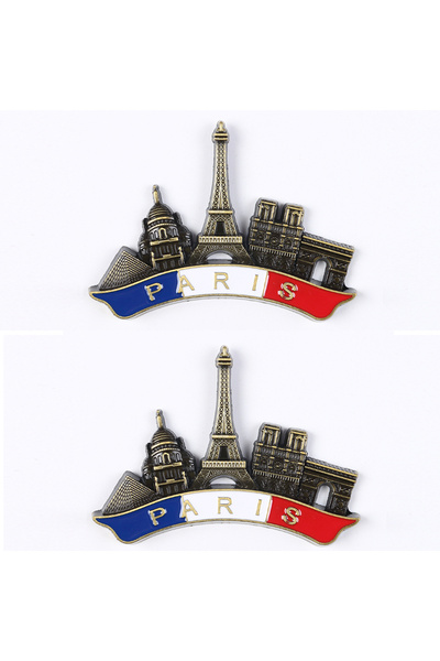 Choice G (2 قطعة) مغناطيس ثلاجة معدني برج إيفل باريس فرنسا هدايا تذكارية للسف...