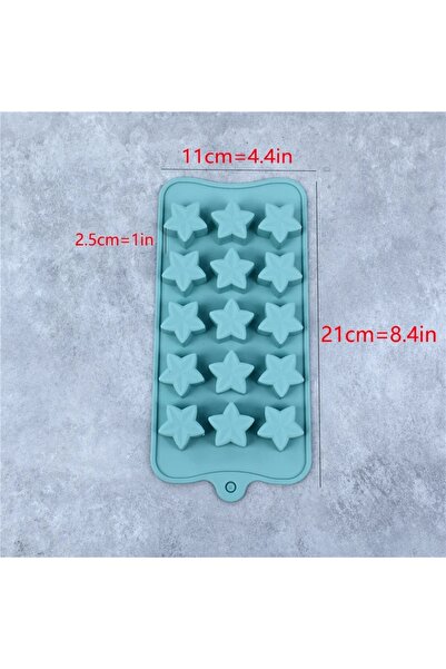 Choice Blue 1PC Five-Pointed Star Silicone Chocolate Mold Creative Jelly Christmas Candy DIY Mold Ice Tray