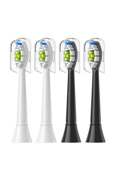 Choice3 2White 2Black 4/8/12/16pcs Replacement Toothbrush Heads Compatible wi...