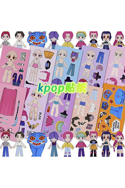 Choice 5 قطع عشوائية 5/10 قطع ملصقات كرتونية من KPop Devil Hunter DIY ملصقات ...