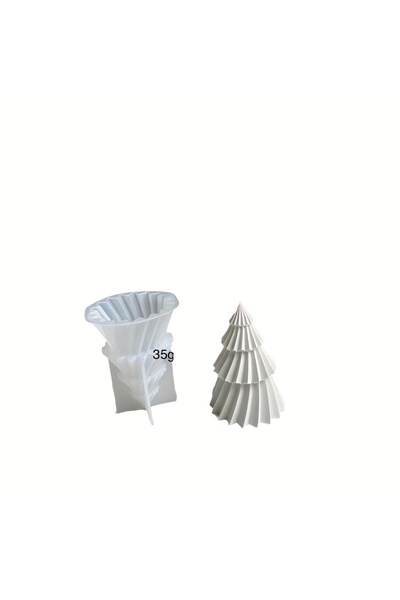 Choice small Christmas tree 2pcs DIY Resin Molds for Christmas Tree Ornaments - Silicone Candle, Plaster, a