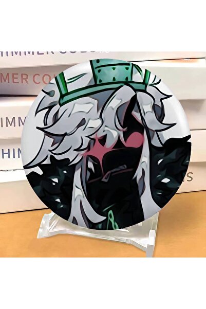 Miniso z2 25x25mm Azure Anime Badges Creative Tinplate Button PinsBrooch Creative Quotes Badge Clothes Back