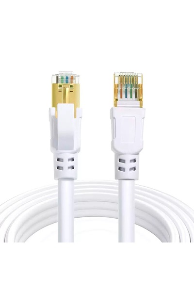 Choice كابل إيثرنت Cat6 أبيض بطول 1 متر، كابل إنترنت جيجابت عالي السرعة 1000 ...