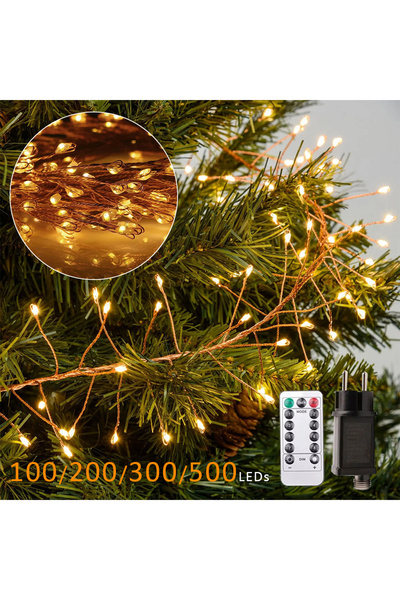 Choice 18 متر 500 مصباح LED أبيض 18 متر 500 مصباح LED مجموعة أضواء خرافية LED...