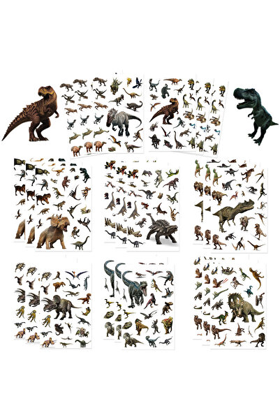 Choice 8 أوراق 8 أوراق ملصقات أحجية الديناصورات سلسلة الرسوم المتحركة ملصقات ...
