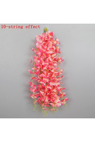 Choice 20 قطعة من زهور الوستارية الاصطناعية، وردية داكنة، 5/10/20 قطعة، 60 سم، زهور صناعية معلقة، إكليل زهور للمنزل