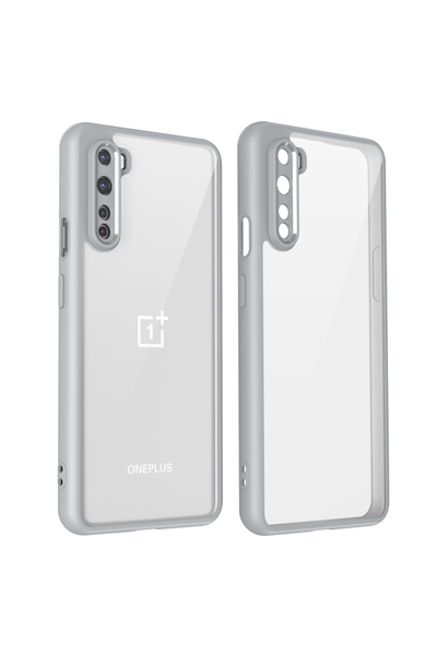 Choice حافظة OnePlus Nord PC + tpu باللون الرمادي Nord AC2001 AC2003 مصنوعة م...