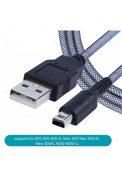 Choice black 1.5M USB Charging Cable for Nintendo DSi Game console For NDSI 3...