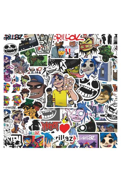 Choice 50 قطعة ملصقات Gorillaz للهواتف المحمولة وحقائب السفر وأجهزة الكمبيوتر...