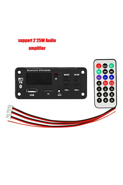 Choice Support amplifier 2*25W 50W amplifier Bluetooth MP3 Decoder Audio Board DC 5V 12V USB Power Supply T