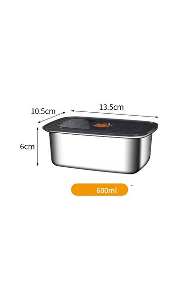 Choice 600ML Stainless Steel Camping Lunch Box Sealed Microwave Suitable Bent...