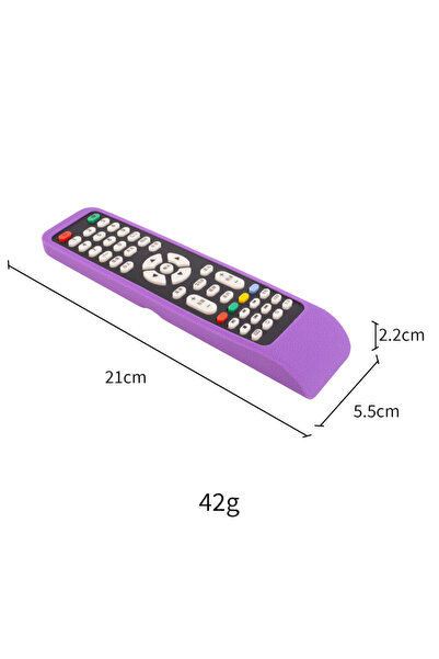 Choice جراب حماية من السيليكون الأرجواني لجهاز التحكم عن بعد للتلفزيون الذكي ...
