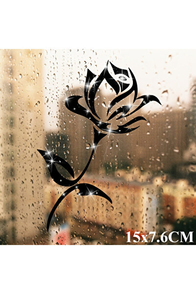 Choice ملصقات وردية لامعة سوداء S-MGH قطعة واحدة مقاومة للماء لمرايا المكياج ...